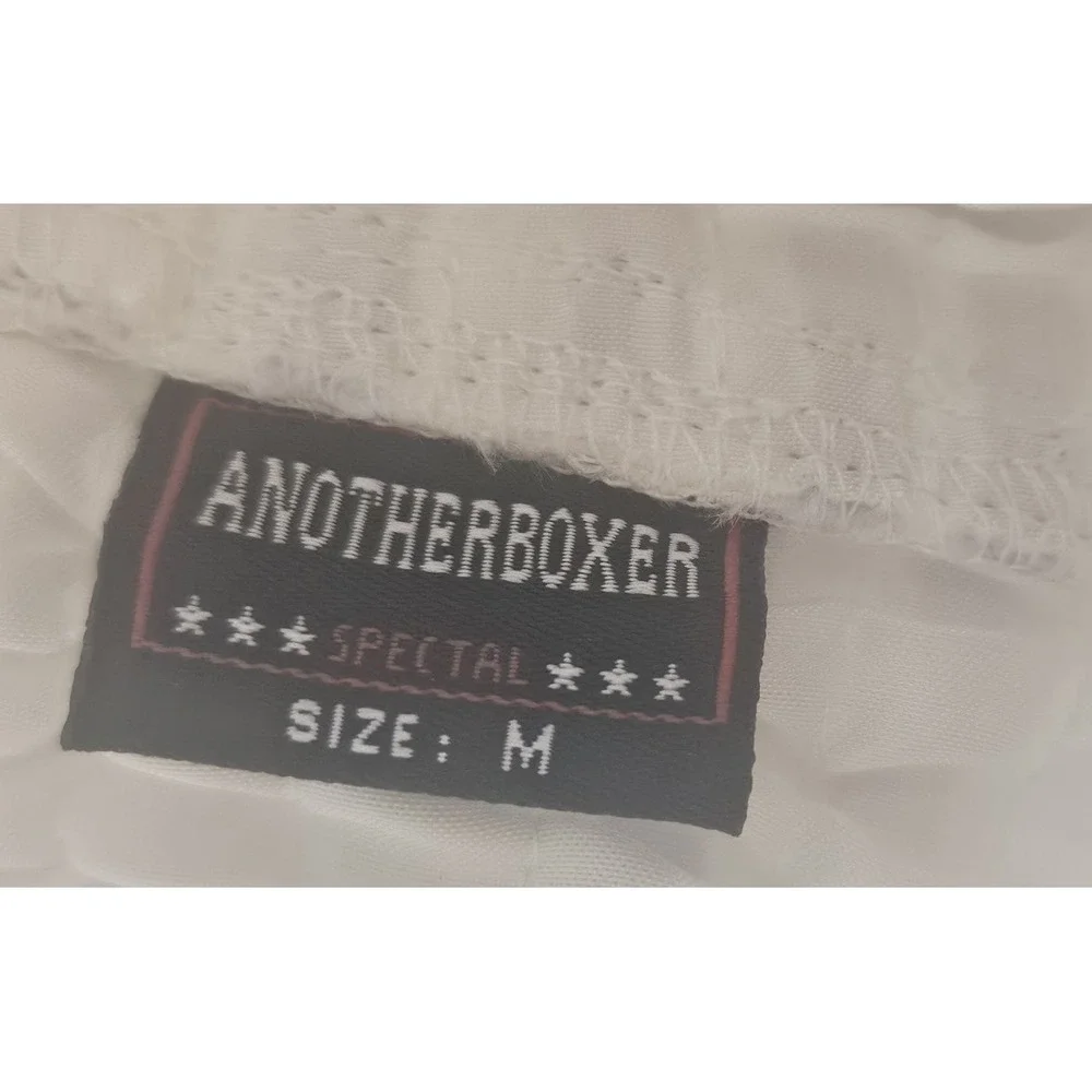 ANOTHERBOXER Men's M letters‎ pattern embroidery high waist shorts drawstring